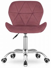 Dolgozószobai szett íróasztal TAYLOR SONOMA 100x50 cm + irodai szék AVOLA VELVET sötét rózsaszín