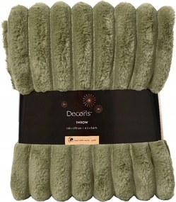 Zöld csíkos ágytakaró 130x170cm