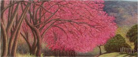 Virágzó fák képe (120x50 cm)
