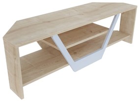 TV szekrény Sares - Oak, White