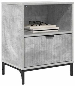 Éjjeliszekrények 2 pcs Beton szürke 49 x 36 x 61 cm Faanyag