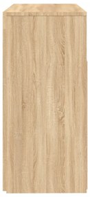 sonoma tölgy színű tálalószekrény LED-világítással 80x35x75 cm