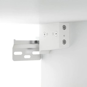 3 db fehér falra szerelhető TV-szekrény 100 x 34,5 x 40 cm