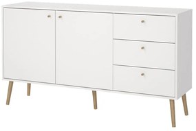 Fehér alacsony komód 149x82 cm Bodo – Tvilum