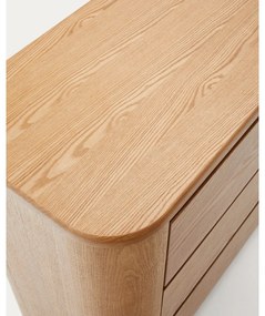 Natúr színű komód kőrisfa dekorral 120x80x40 cm Salaya – Kave Home