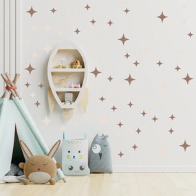 PIPPER. Textil falmatrica "Csillagok" Szín: Barna
