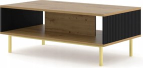 Dohányzóasztal Ravenna B 90x60 artisan fekete keret