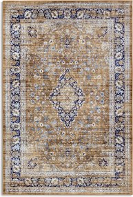 Keleti szőnyeg nappaliba 80x150cm,lapos szövésű narancssárga krémszínű