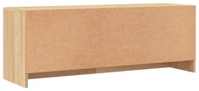 sonoma tölgy színű szerelt fa fali TV-szekrény 102x30x37,5 cm