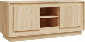 vidaXL sonoma tölgyszínű szerelt fa TV-szekrény 102x35x45 cm