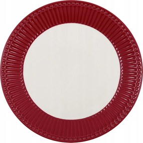 Alice Claret Red Green Gate desszertes tányér, 23 cm