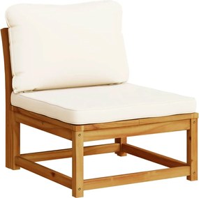 vidaXL 2 db tömör akácfa kerti kanapé párnákkal