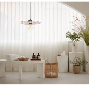 Csillár zsinóron FALCO 1xE27/60W/230V átm. 30 cm bézs