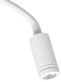 LED flexibilis fali lámpa USB-vel BASE 1xLED/8W+1xLED/2W/230V fehér