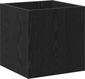 vidaXL Cserép doboz Fekete tölgy 40 x 38.5 x 40 cm Faanyag
