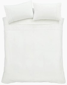 Fehér kétszemélyes-hosszabbított ágyneműhuzat 230x220 cm Broderie Anglaise – Catherine Lansfield