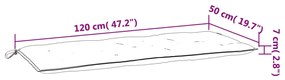 2 db piros oxford szövet kerti padpárna 120 x 50 x 7 cm