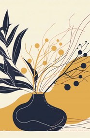 Poszter 53x81cm Sötét levelek nyugalma