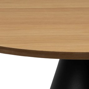 MAZZONI EXPORT BOSCO Természetes Tölgy/fekete láb - KEREK DOHÁNYZÓASZTAL 65 cm DOHÁNYZÓASZTAL FURNÉR