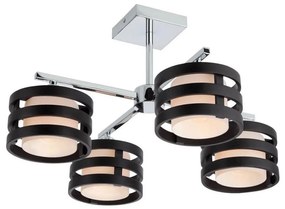 Redo 01-627 - KIM rúdra szerelt csillár 4xE14/28W/230V fényes króm/fekete