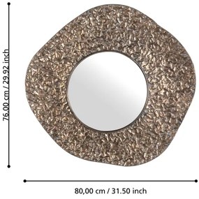 Eglo 425073 - Fali tükör TOAMASINA 76x80 cm bronzszínű