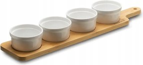 Tálkészlet szószok és mártások deszkáján