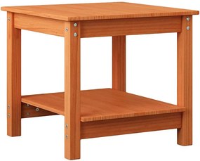 vidaXL Dohányzóasztal Viaszbarna 50 x 50 x 45 cm Tömör fenyőfa
