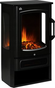 Homcom Led elektromos kandalló, valósághű lángok, 2 teljesítmény,