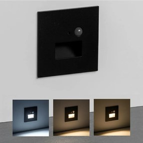 Brilagi LED lépcsővilágító lámpatest érzékelővel JACK LED/3W/230V 3000/4000/6500K fekete