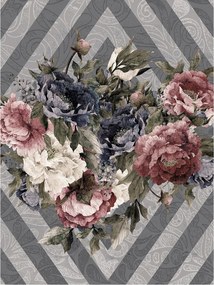 Fotótapéta Bazsarózsa Paisley &amp; Geometria vinil virágok 184x254 +ragasztó