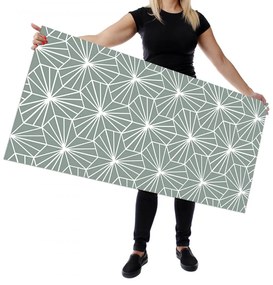 Wallplex konyhahátfal Zöld Hexagon (Méret: 60x240)