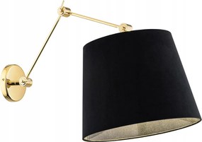 Fali lámpa, fali lámpa fekete-arany hálószoba nappaliba Zakyntos Plus XX