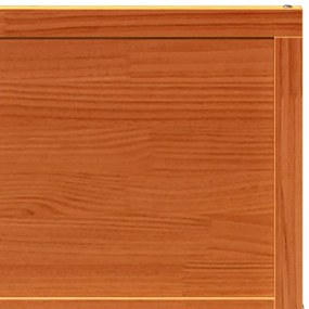 viaszbarna tömör fenyőfa istálló stílusú ajtó 90x208 cm