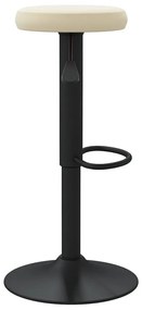 2 db krémszínű bársony bárszék