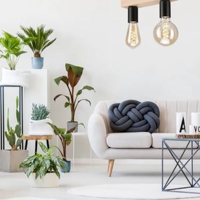 Felületre szerelhető csillár VITO 2xE27/60W/230V tölgy