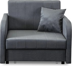 2 db-os szett, egyszemélyes ágyazható fotel szürke színben VERO