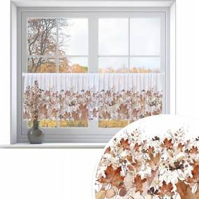 Irigy Hónaljmirigy Kész Őszi Függöny 150x50 CM Fátyol Levél Őszi Levelek 476