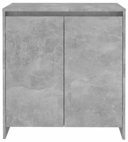 betonszürke szerelt fa tálalószekrény 70x41x75 cm
