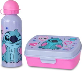 Disney Lilo és Stitch, A csillagkutya This World szendvicsdoboz + alumínium kulacs szett