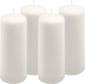 Gyertya készlet  20 cm Ø 7,5 cm 4 db fehér