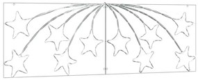 Karácsonyi Csillag 432 LED-del Sokszínű 180 x 57 cm PVC