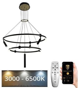 NEDES LED dimmelhető csillár zsinóron LED/140W/230V 3000-6500K + távirányítás ND3739