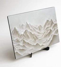 DUBLEZ | Fehér kép - Minimalista hegyek