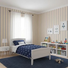 Parato Cristiana Masi Blooming Garden 11 Fascia bézs-kék csíkos vlies tapéta – 8382
