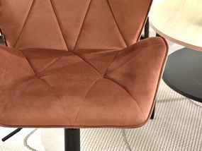 Fotel Velma S (réz + fekete). 1110475