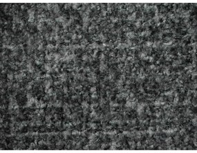 Sötétszürke kárpitozott franciaágy ágyráccsal 140x200 cm Makana – Makamii