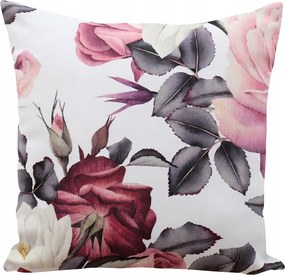 Dekorációs Párnahuzat 40x40 Virágok Puha Szép