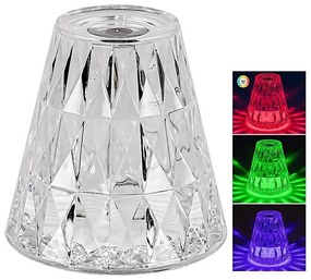 Rabalux 76004 - LED RGB Dimmelhető újratölthető asztali lámpa SIGGY LED/2W/5V 3000K