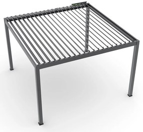 LUXE elektromos pergola 3,5x3,5 m antracit LED világítással