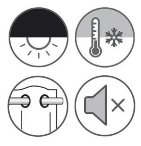 Fekete függöny 135x245 cm Waves – Sehlbach